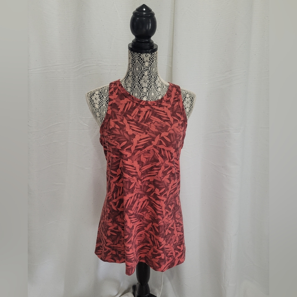 Lululemon Align Hip-Length Racerback Tank TopSpray Leaf Fireside Red Multi